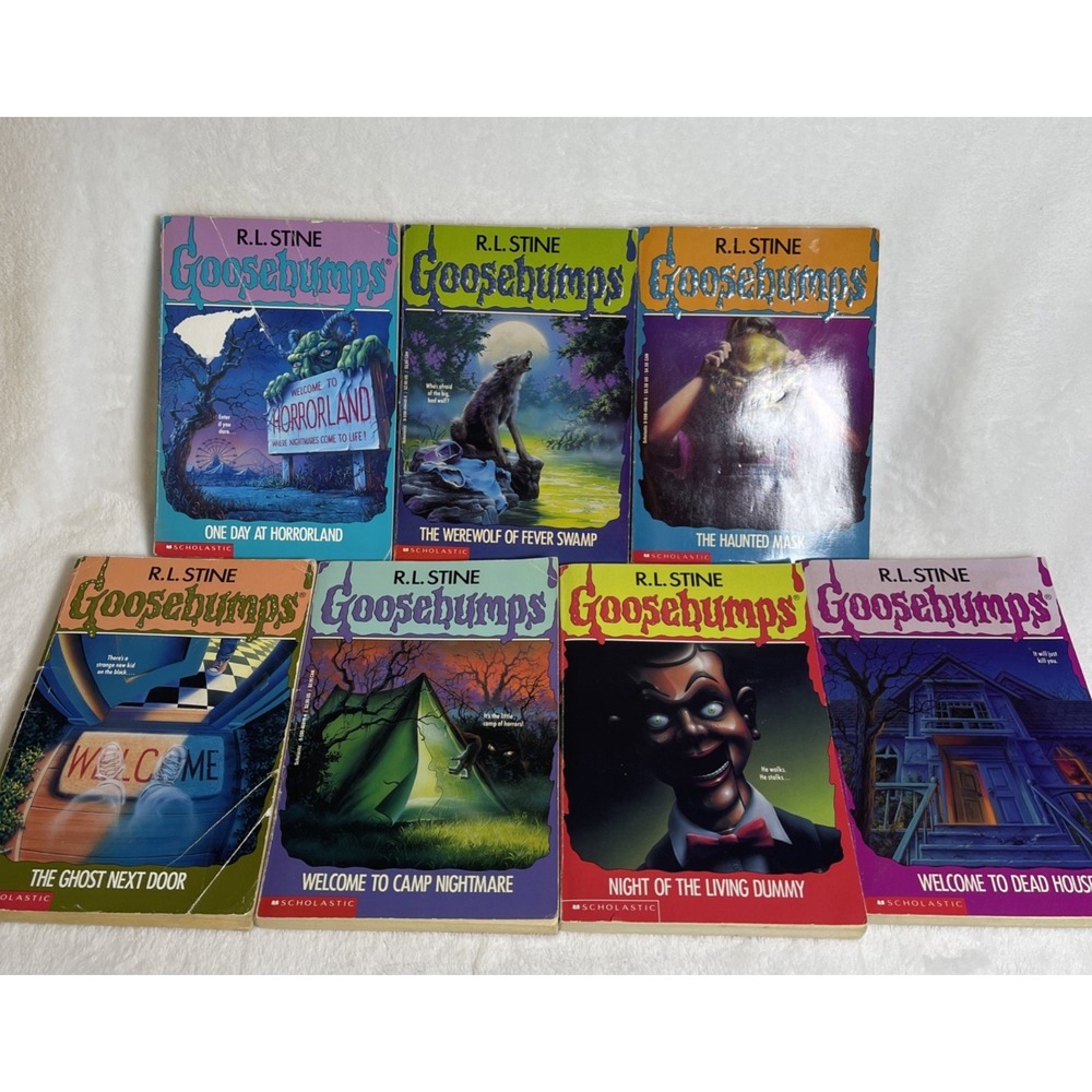 Lot 7 Goosebumps Books R.L. Stine 1st Printings #1 7 9 10 11 14 16 Scholastic